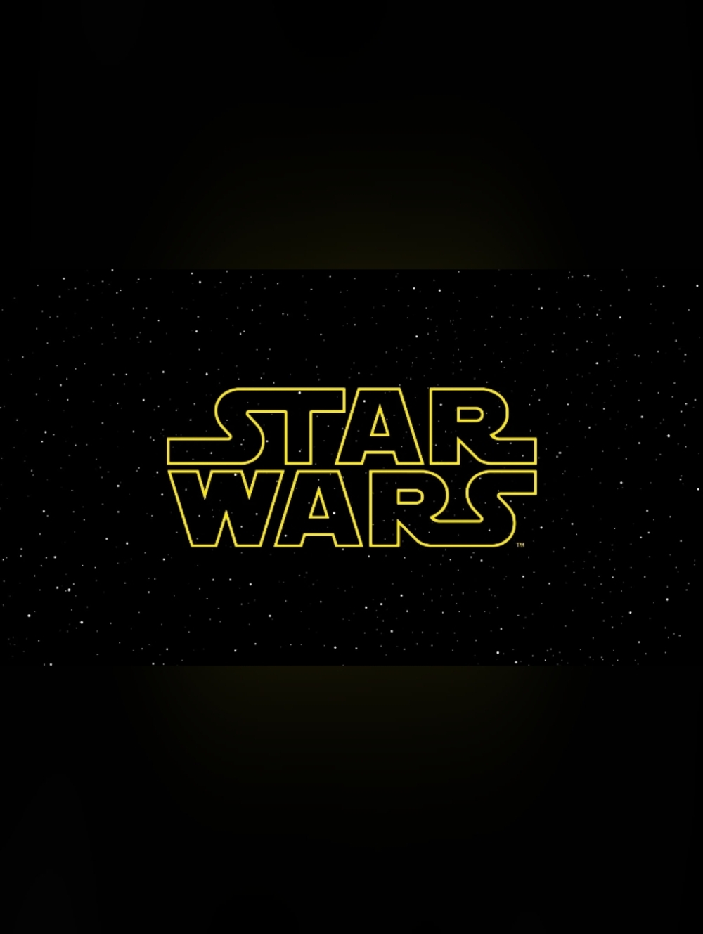 Custom Fridge Magnet Star Wars Yellow Outline Logo